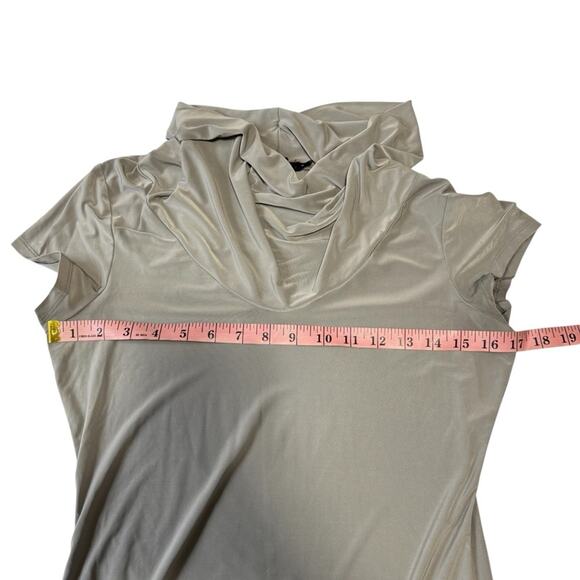 The Limited Gray Cowl Neck Short Sleeve Shirt - Picture 6 of 7